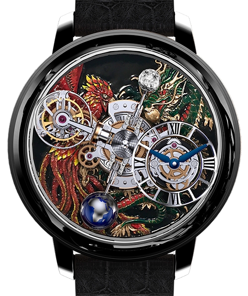 Review Replica Jacob & Co ASTRONOMIA DRAGON & PHOENIX AT100.31.AC.UA.B watch - Click Image to Close